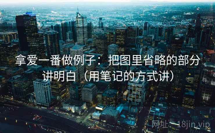 拿爱一番做例子：把图里省略的部分讲明白（用笔记的方式讲）